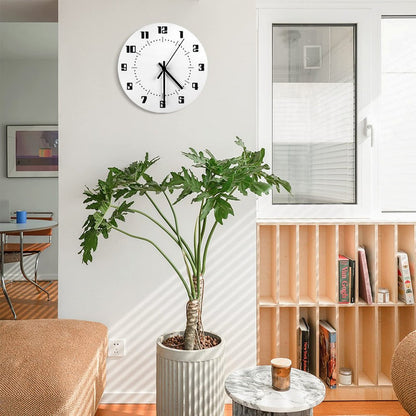 SPACE 1999 CLOCK TYPE 6  COUNTDOWN FONT BLACK ON WHITE Wall Clock