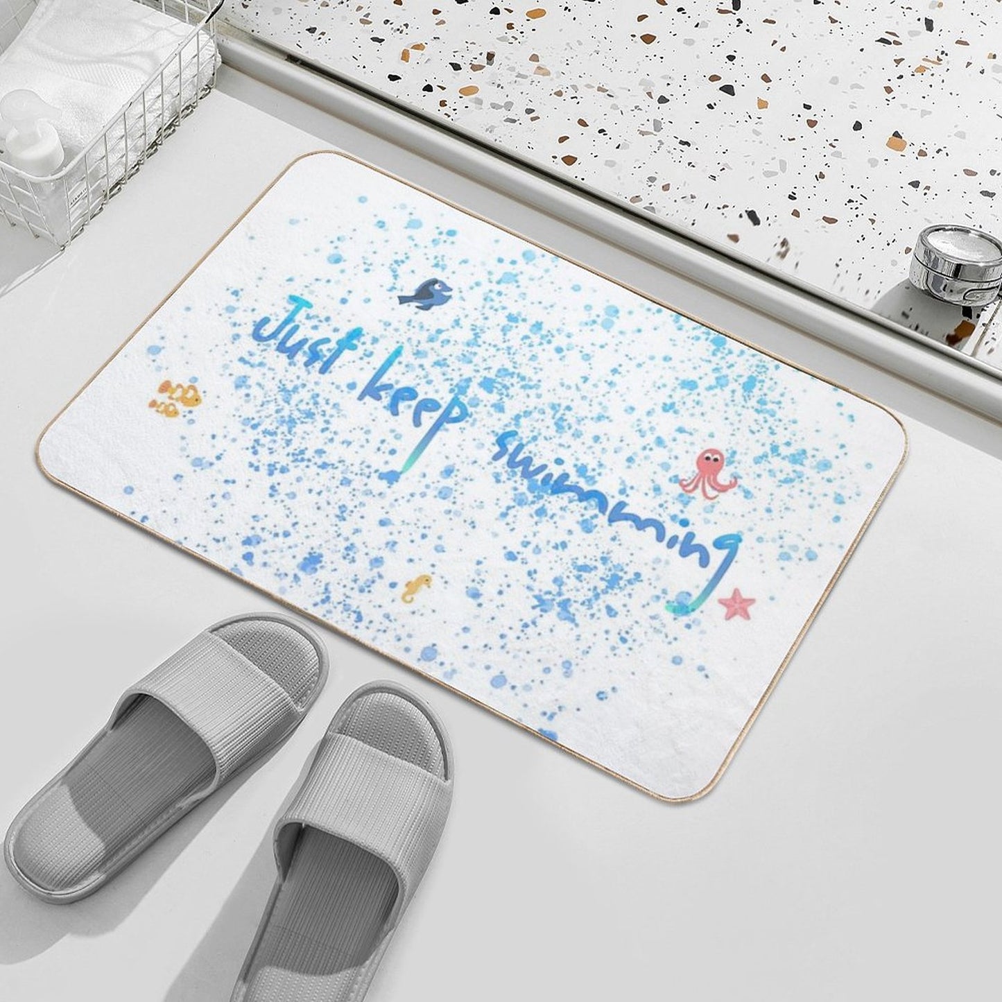 Just Keep Swimming Bath Mat