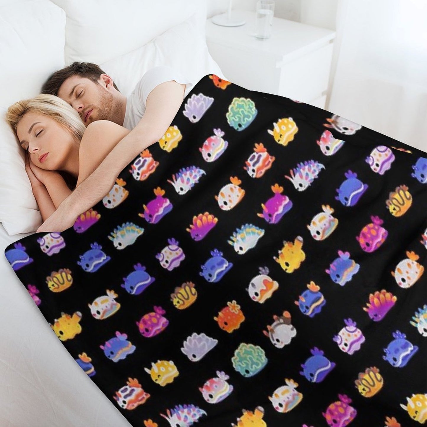 Sea Slug Day Throw Blanket