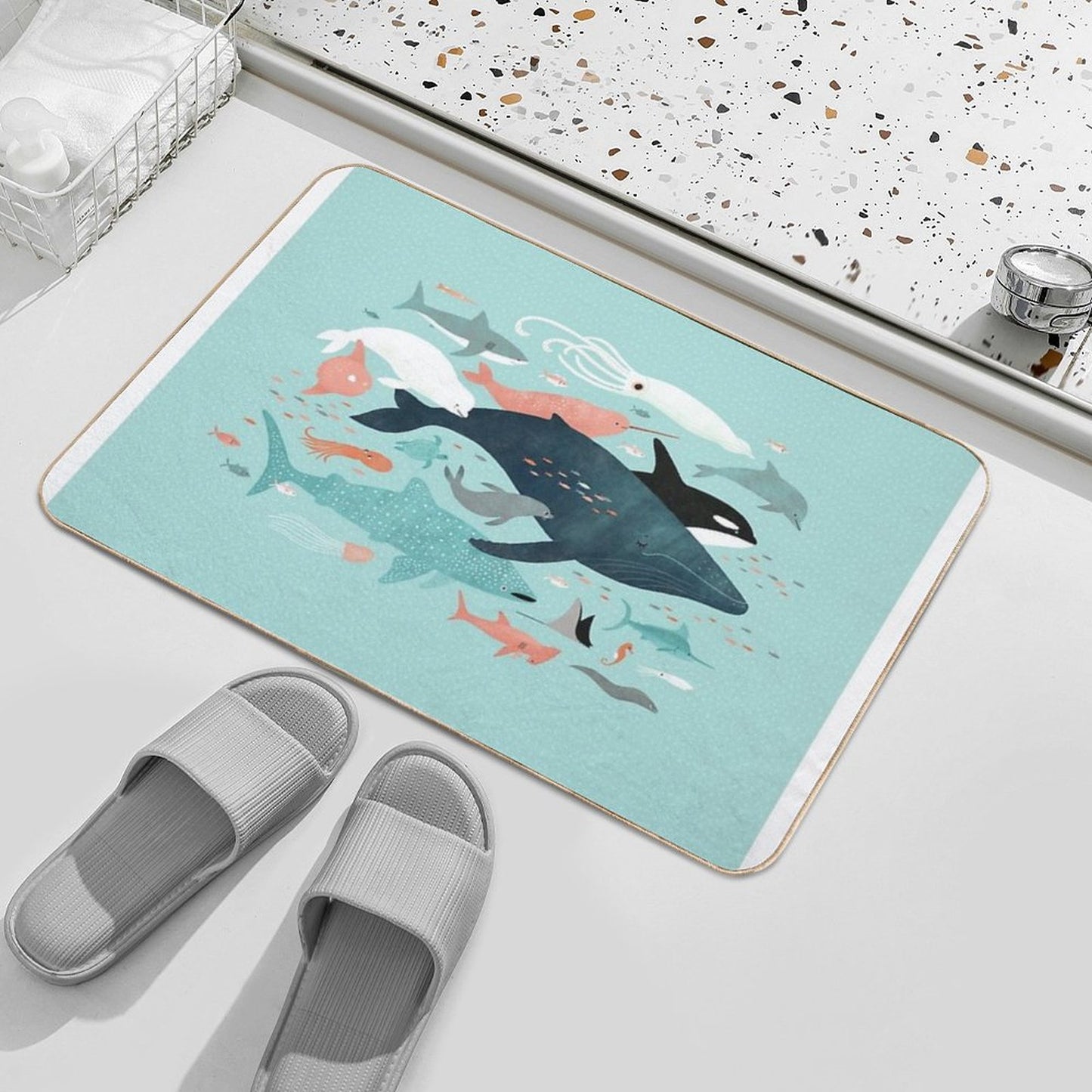 Under The Sea Menagerie Bath Mat