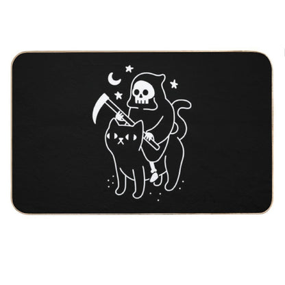 Death Rides A Black Cat Bath Mat