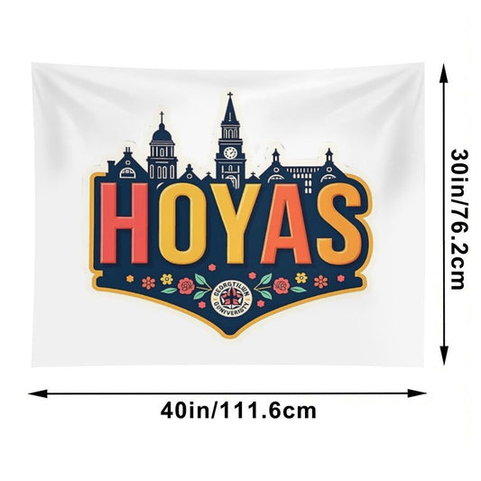 Georgetown Hoyas – Strength, Legacy & Team Spirit  NHK999 Sports Art Tapestry