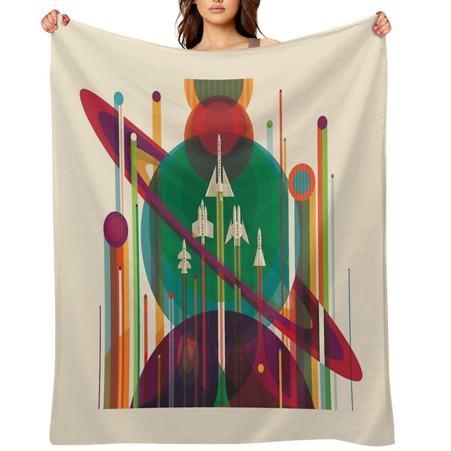 NASA JPL Space Tourism A Once in A Lifetime Getaway Throw Blanket