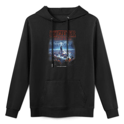 Stranger Things Halloween Hopper Pumpkin Patch Poster Durable Construction Hoodie