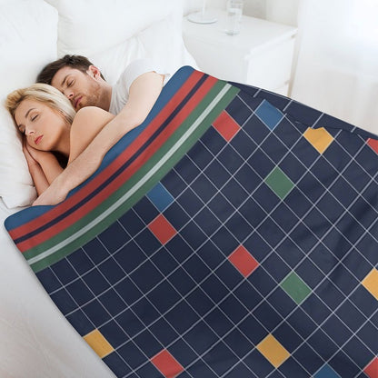 Classic 80s-Style Bedding Throw Blanket
