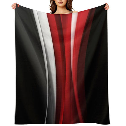Red And White Throw Blanket