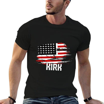 KIRK USA Personalized 4th of July KIRK  Summer-ready Fabric T-Shirt