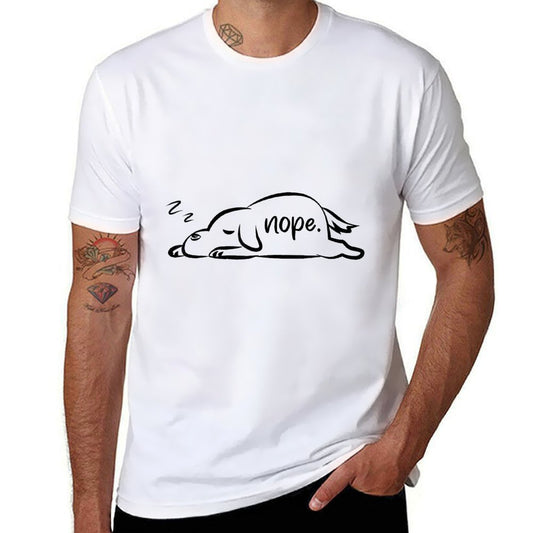 Funny Nope Dog  Lightweight T-Shirt
