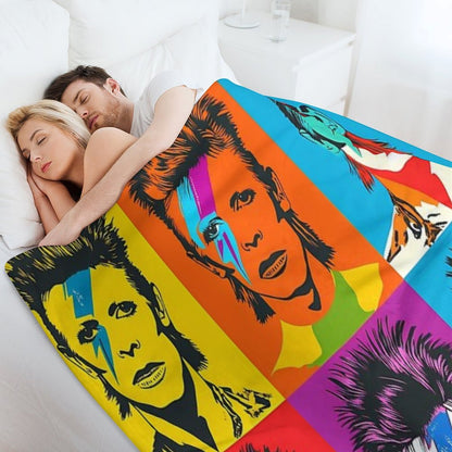 David Bowie Throw Blanket