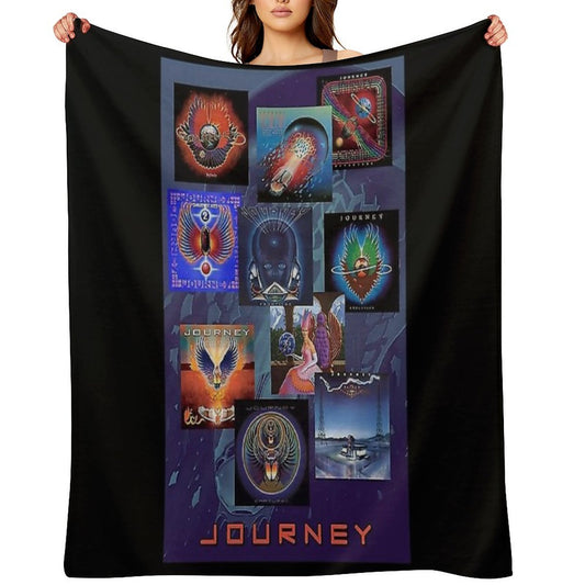 Vintage Tour Music Band Singer Albums Throw Blanket