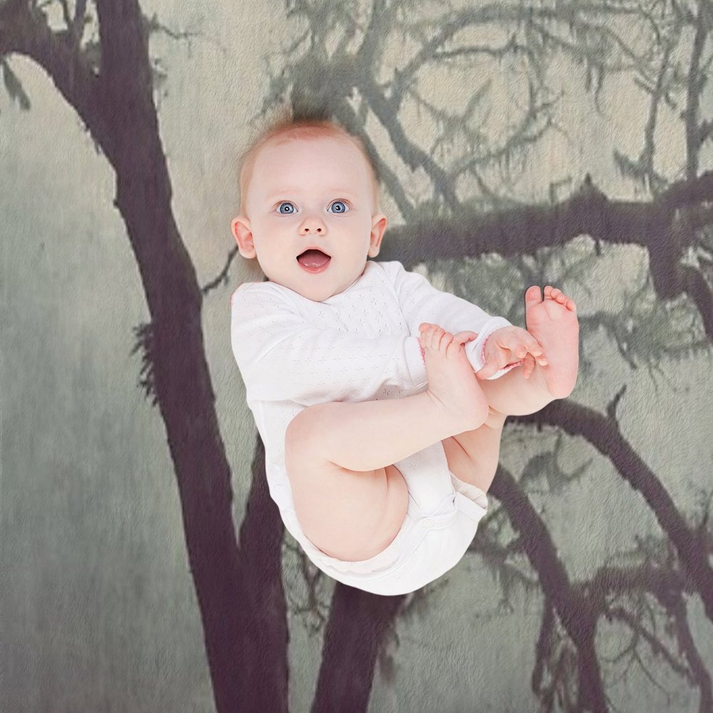 Silent Anticipation Throw Blanket