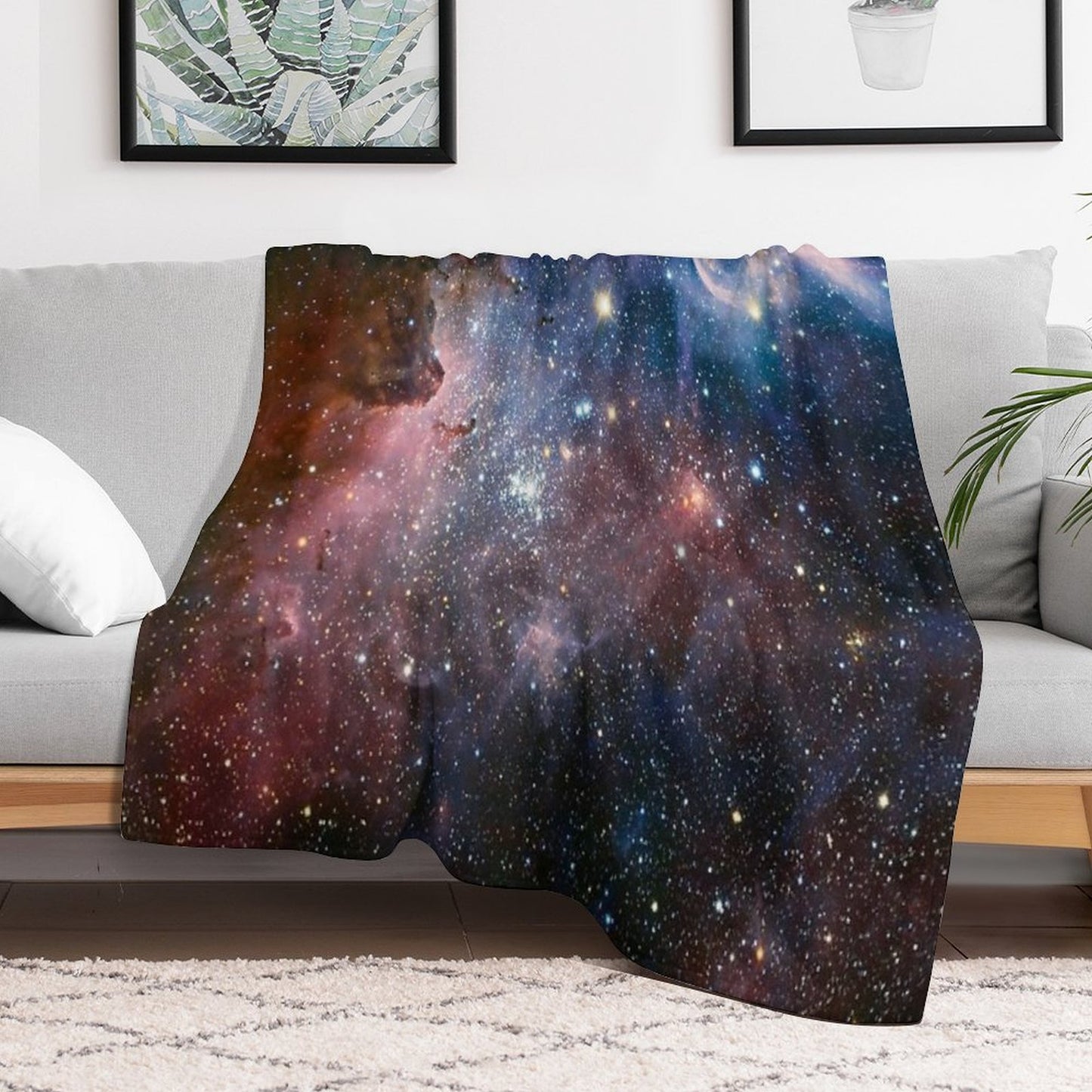 Galaxy - Nebula 01 Throw Blanket