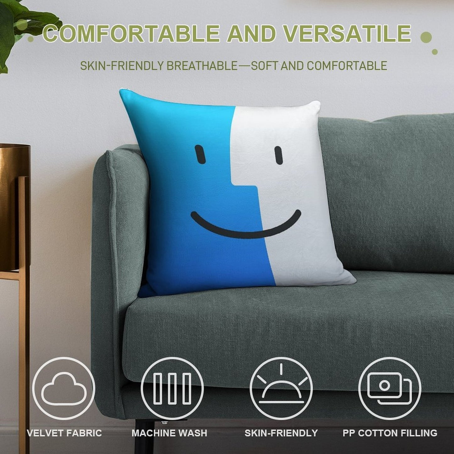 Finder Soft Bedroom Essential Throw Pillow