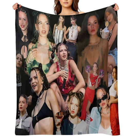 Nina Chuba Photo Collage Throw Blanket