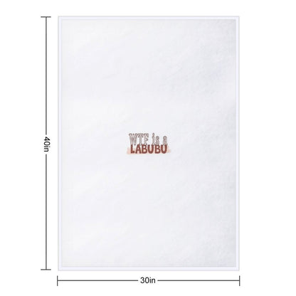 Pop Mart Labubu The Monsters Exciting Macaron Cute Sticker - Toffee Throw Blanket