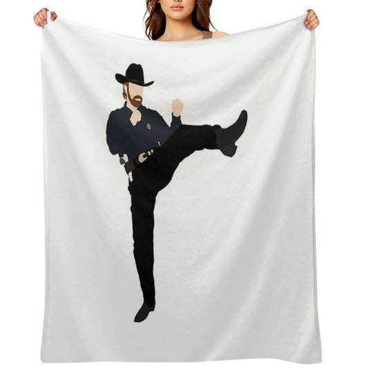 Walker Texas Ranger Throw Blanket