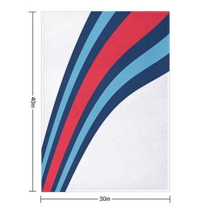 F1 Martini Stripes - Formula One Throw Blanket
