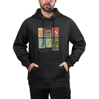 Merry Pediatric Emergency Nurse Christmas Retro Groovy All-Day Comfort Hoodie