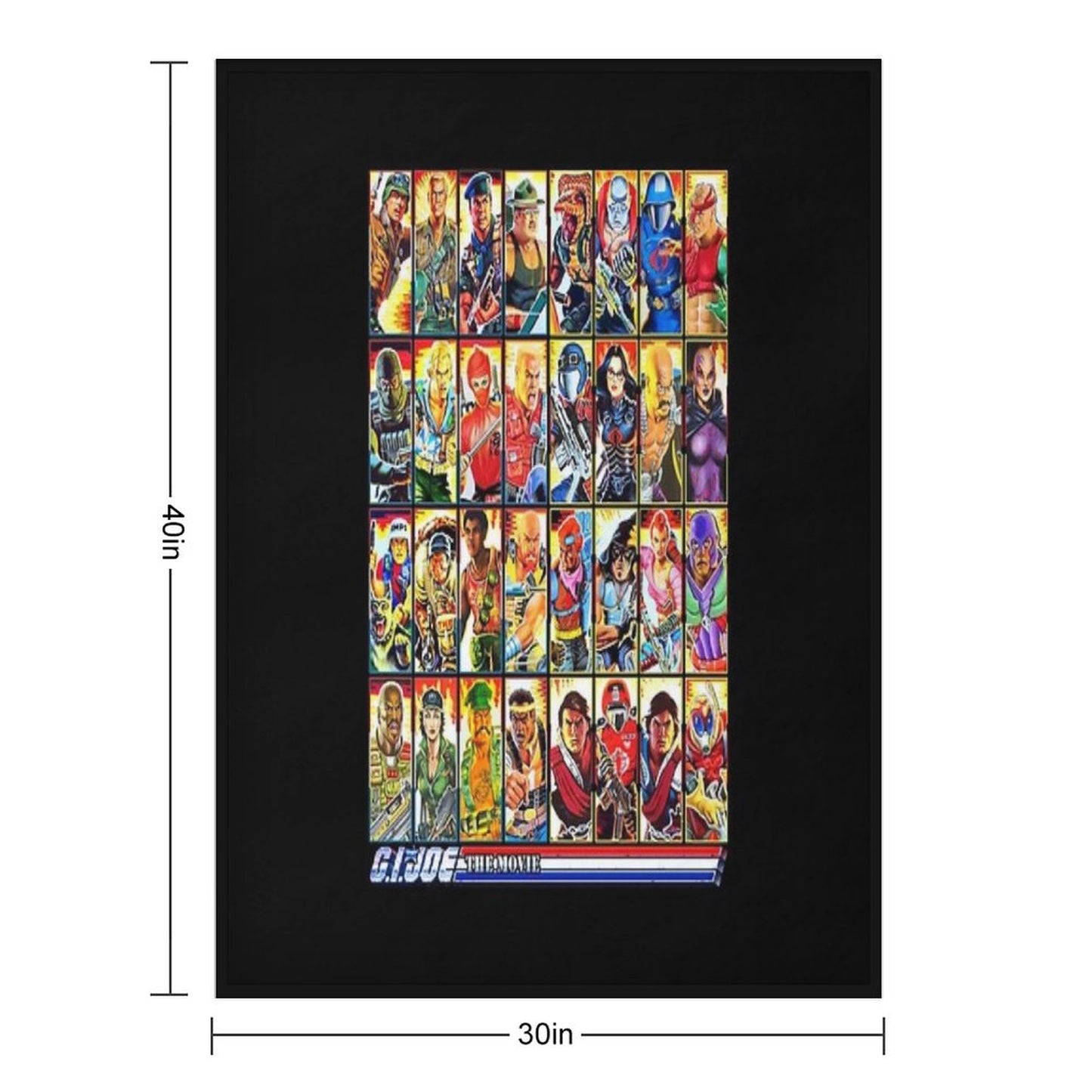 G.I. Joe in The 80s! Movie Edition! Throw Blanket