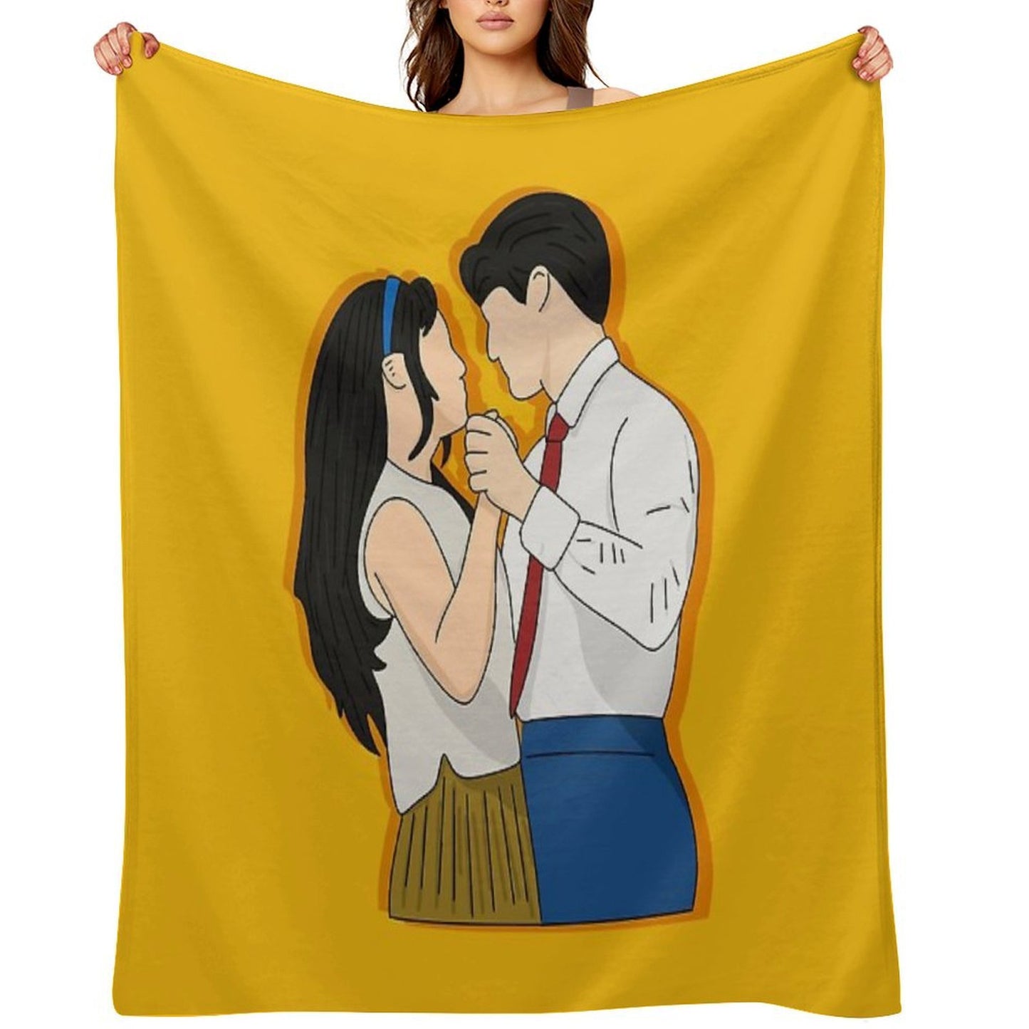 Claire And Oliver Dance - Maybe Happy Ending Throw Blanket
