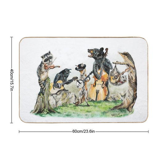 Bluegrass Gang -  Wild Animal Music Bath Mat