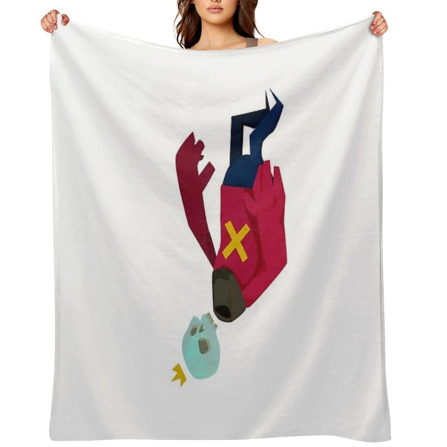 TheUpsideDownKingJr Throw Blanket