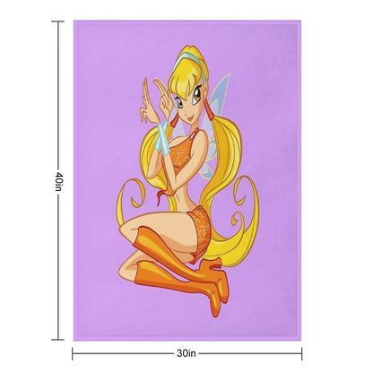 Stella; Lilac Throw Blanket