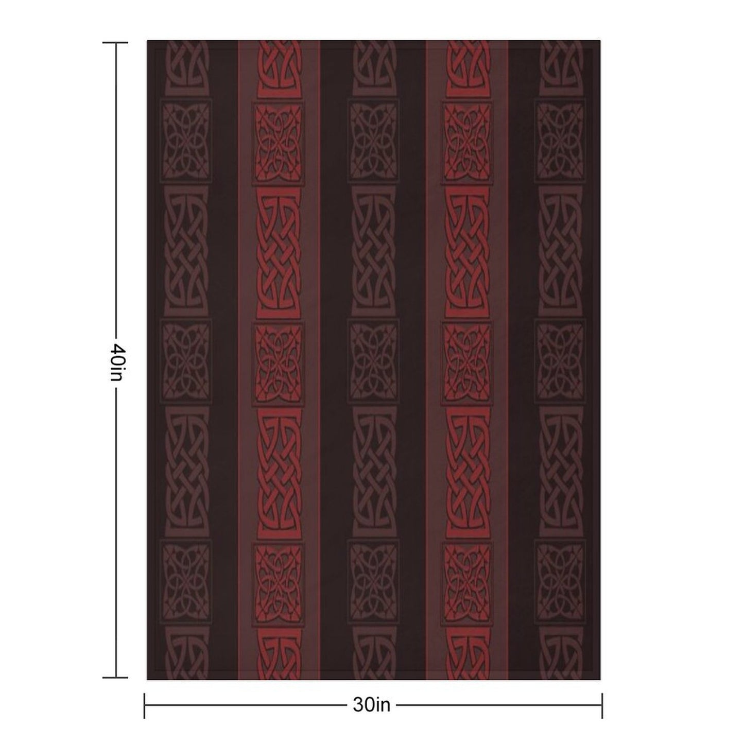 Viking Dark Red Throw Blanket