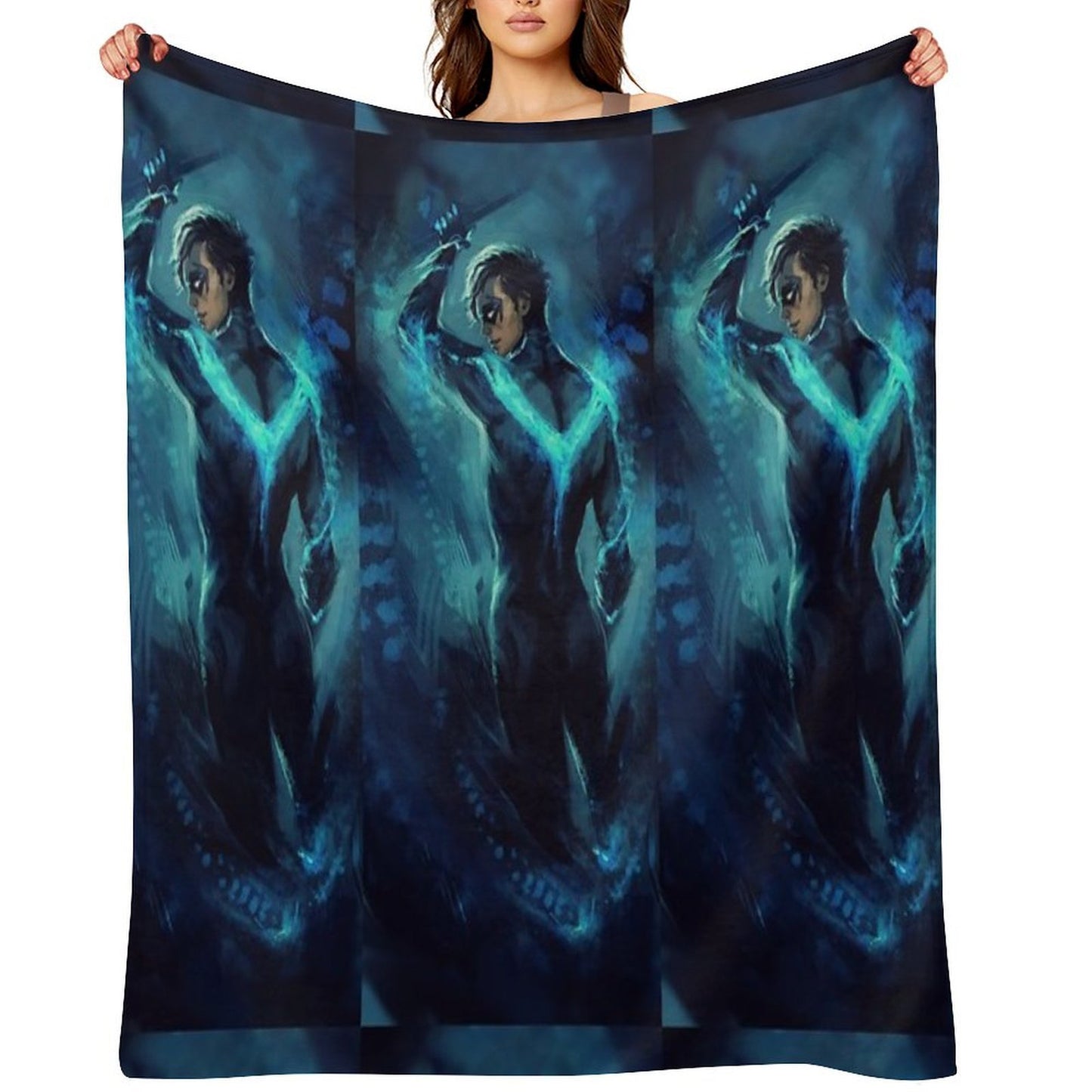 Nightwing Throw Blanket