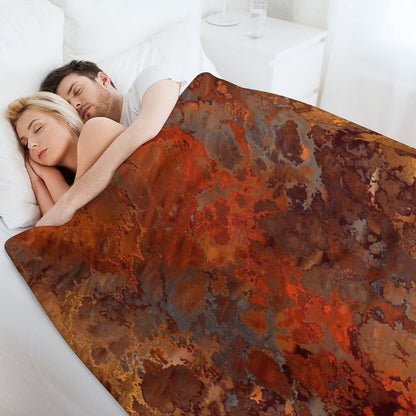 Gold And Rust Throw Blanket