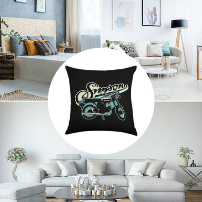 S51 Moped Drivers And GDR Fans. Linen Throw Pillow Cover