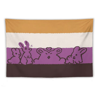 NB Flag Bunnies Tapestry