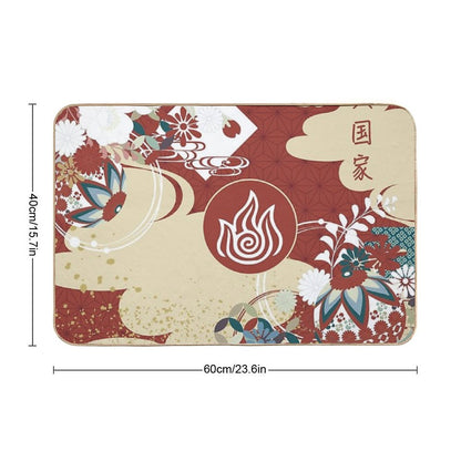 Fire Nation Tapestry Bath Mat