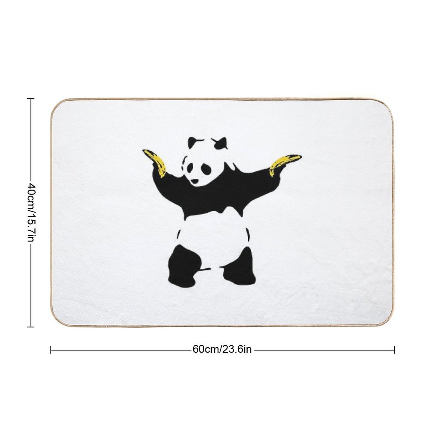 Bad Panda Stencil Bath Mat