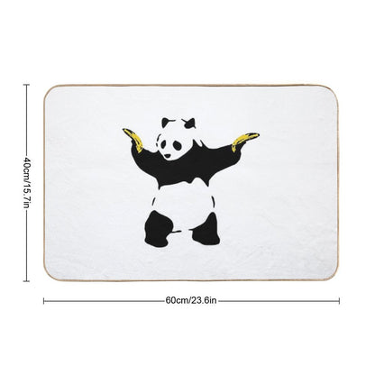 Bad Panda Stencil Bath Mat