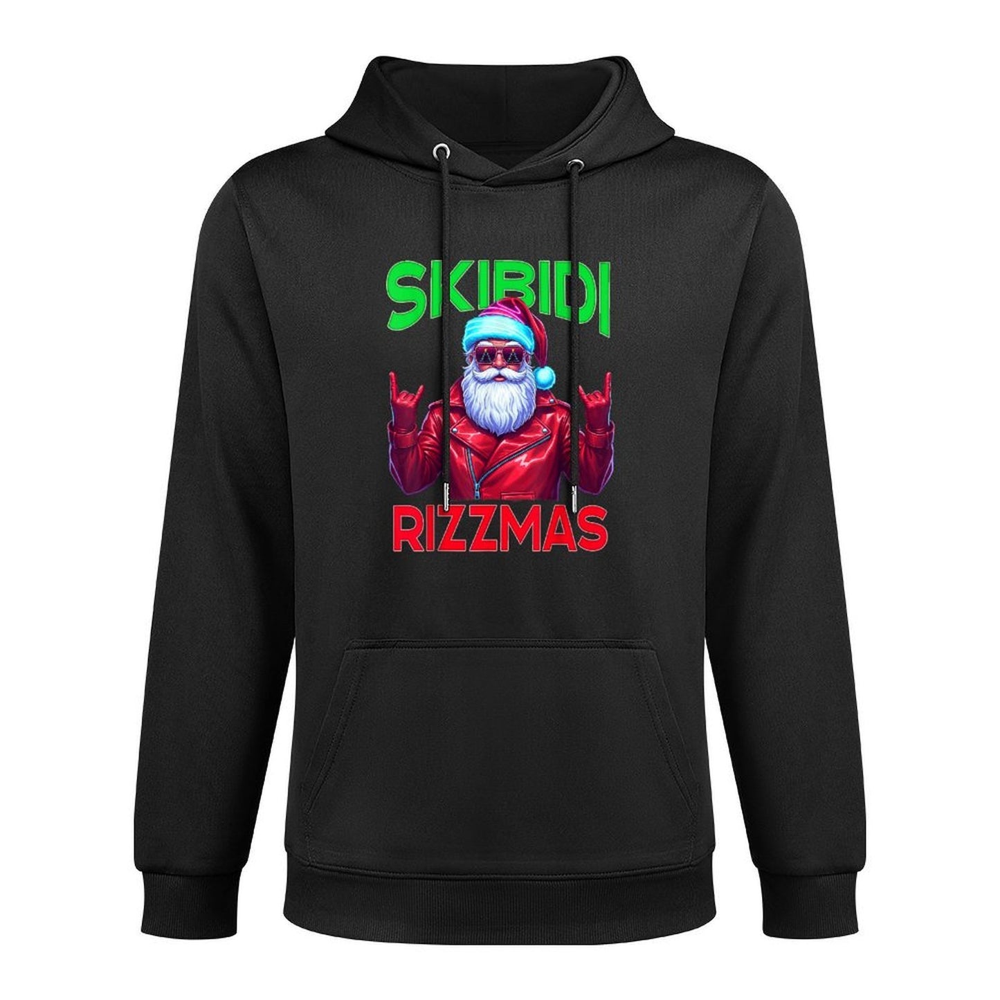Skibidi Rizzmas Christmas Rizz Santa Claus Charisma Kid Cool Shrink-Resistant Hoodie