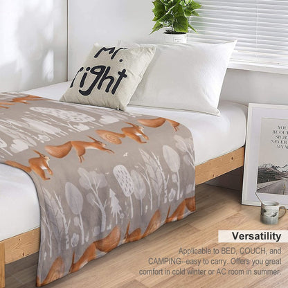 Cute Squirrel Throw Blanket