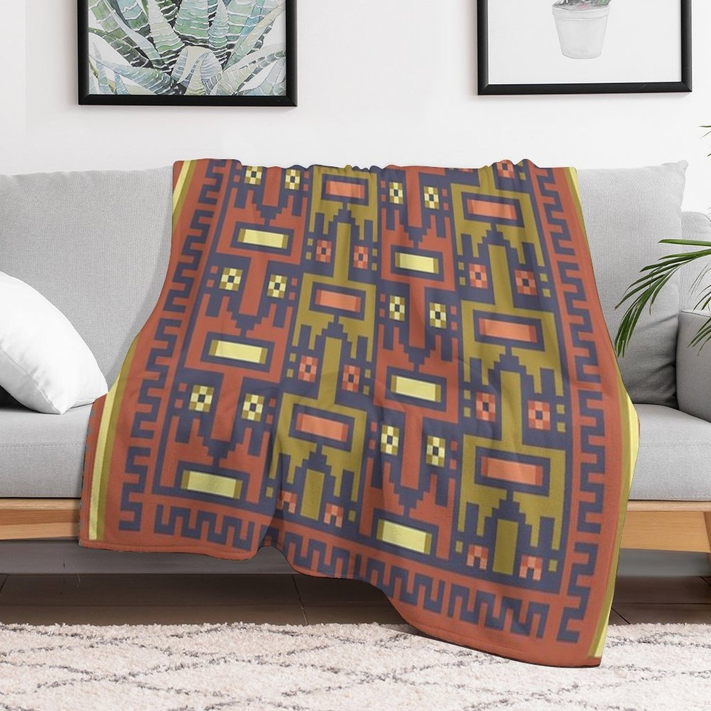 Madotsuki's Rug (Yume Nikki) Throw Blanket