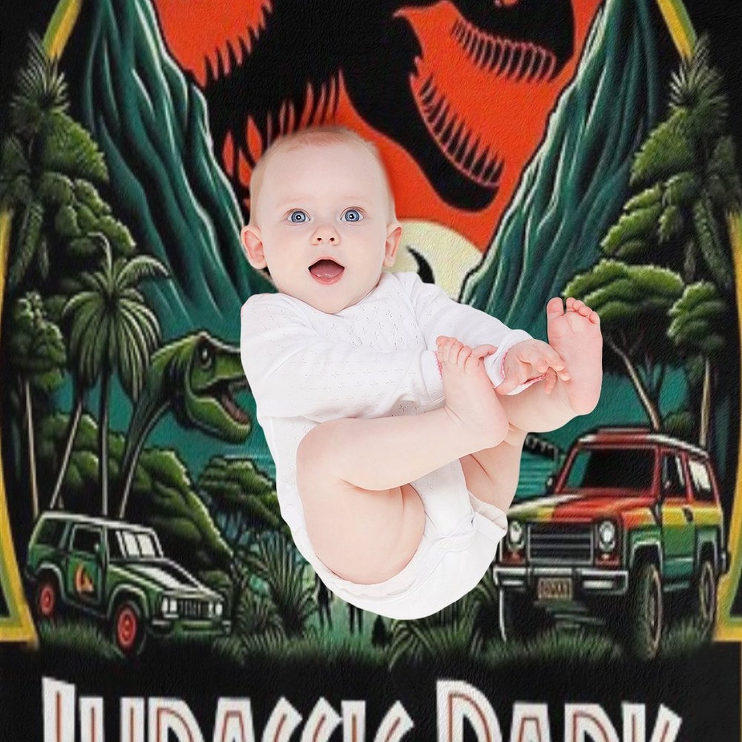 Jurassic Park Throw Blanket