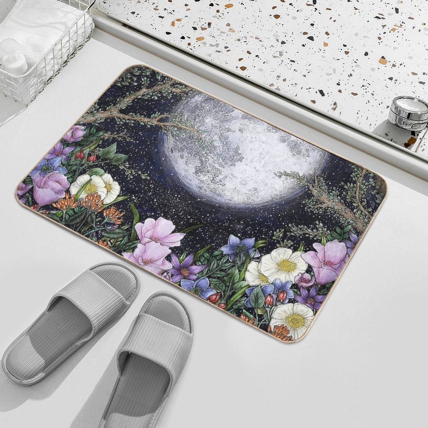Midnight in The Garden II Bath Mat