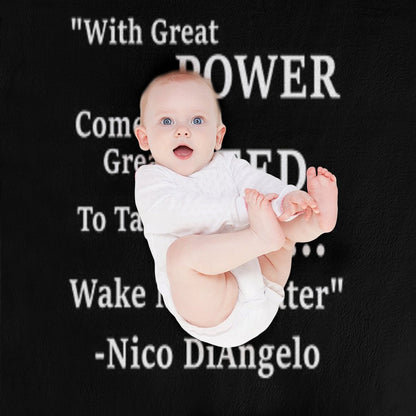 Nico DiAngelo Quote Throw Blanket