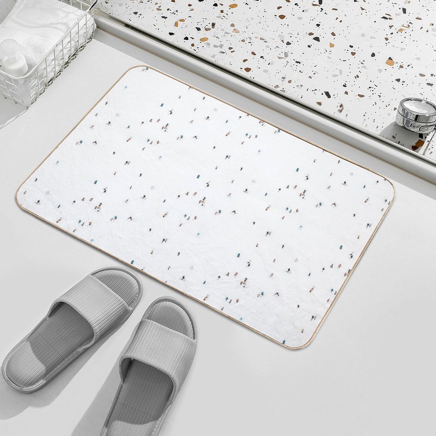 Ski Slopes Bath Mat