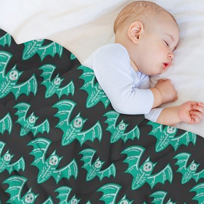 Blushing Skeletal Bats - Halloween - [2021 Collection] JT017 Throw Blanket