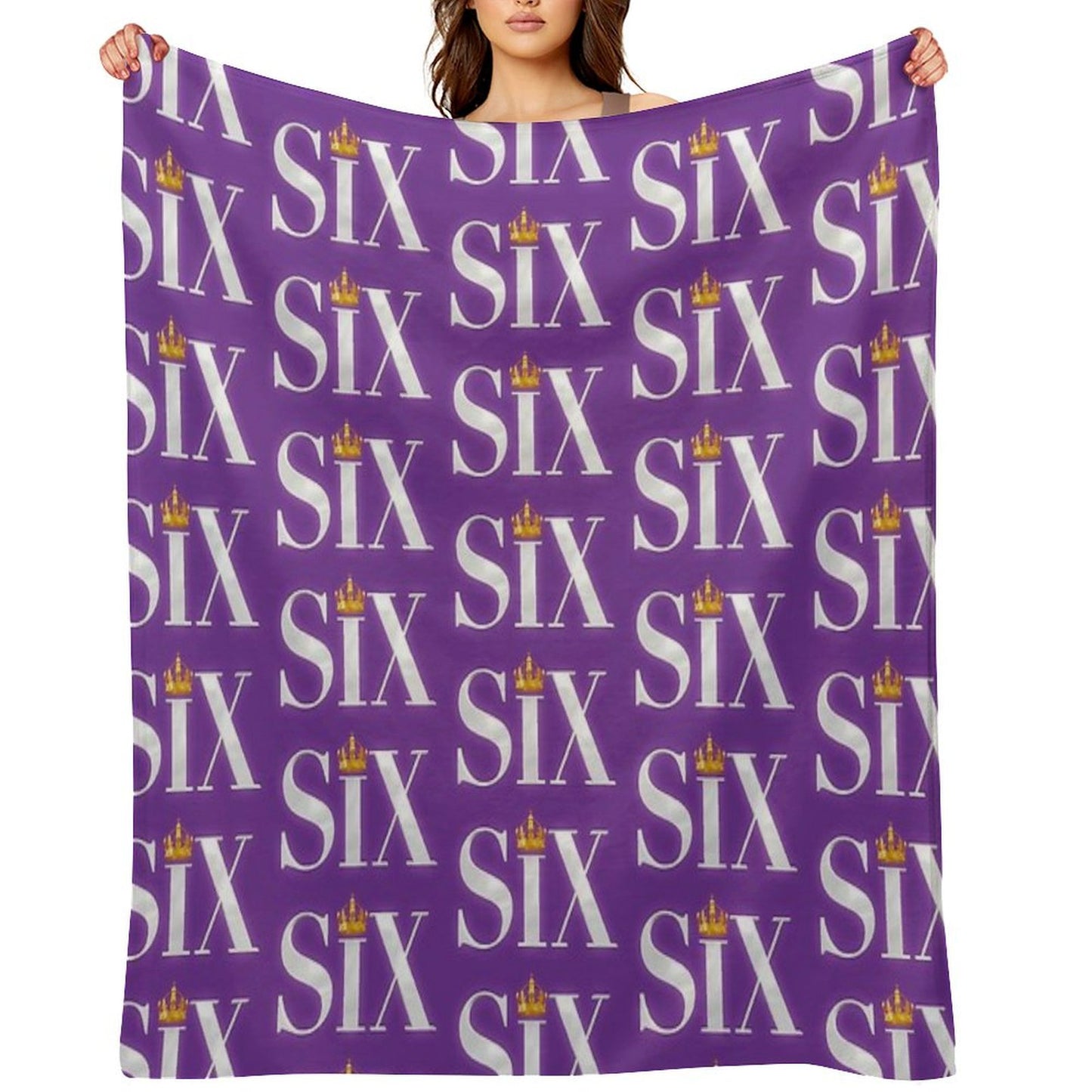 Six The Musical Logo Throw Blanket