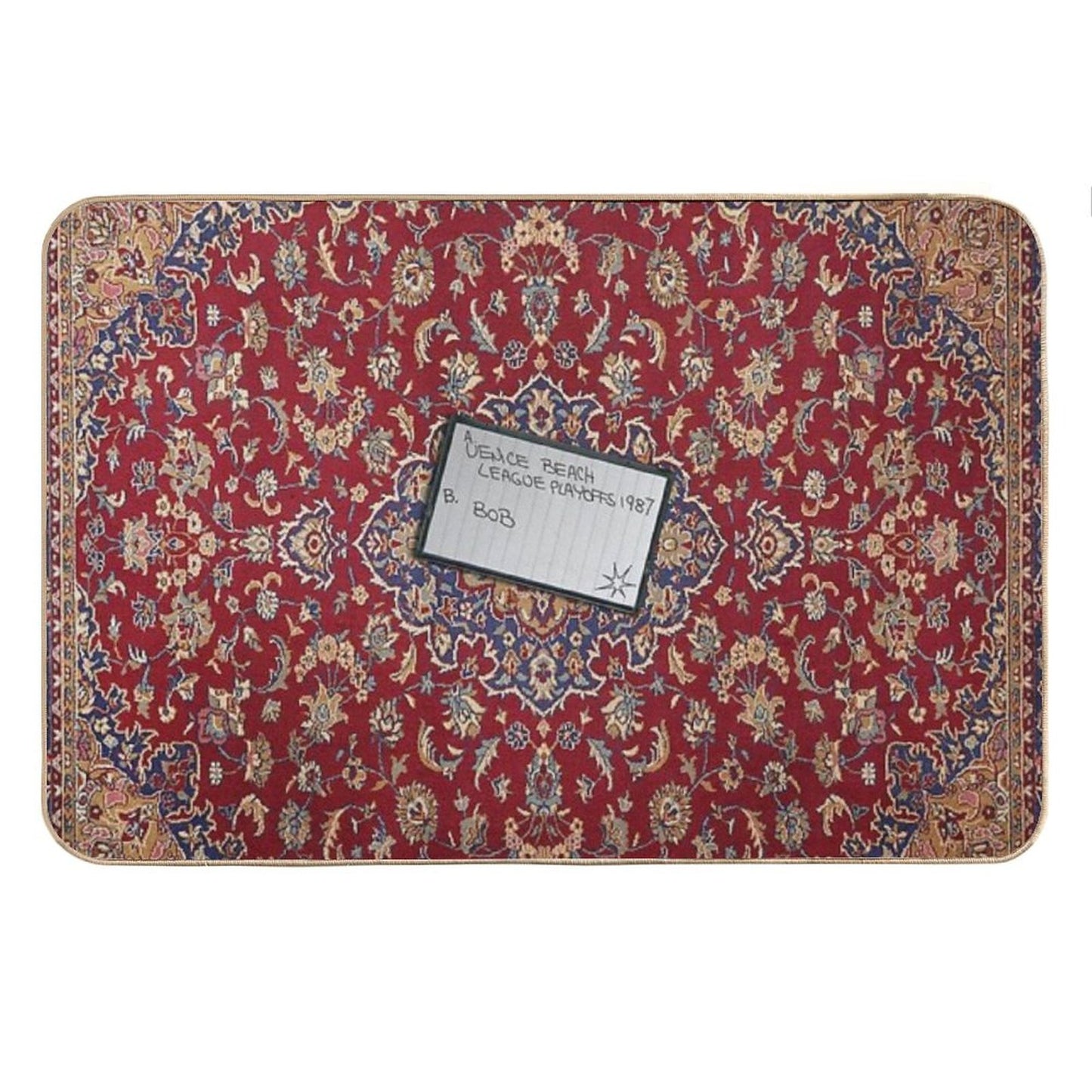 Lebowski's Tape Bowling Playoffs Bath Mat