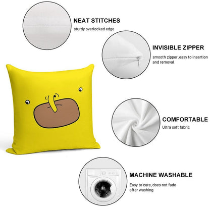 Choomah Face Soft Ultra-Soft Texture Throw Pillow