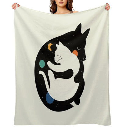 More Hugs Less Fights Throw Blanket