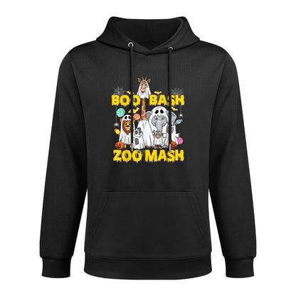Boo Bash Zoo Mash Halloween Animals Kangaroo Pocket Hoodie