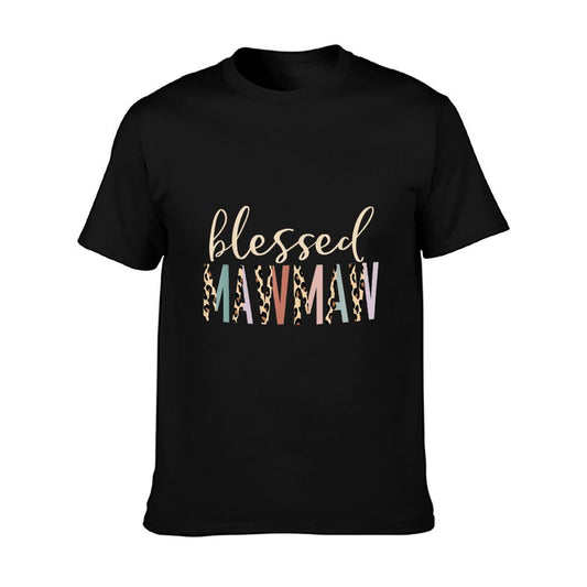 Blessed Mawmaw Cute Leopard Print T-Shirt