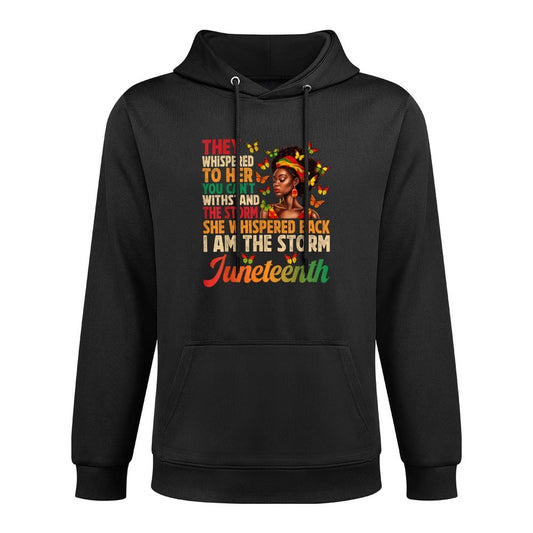 Juneteenths Women I Am The Storm Black Freedom 1865 Versatile Streetwear Hoodie